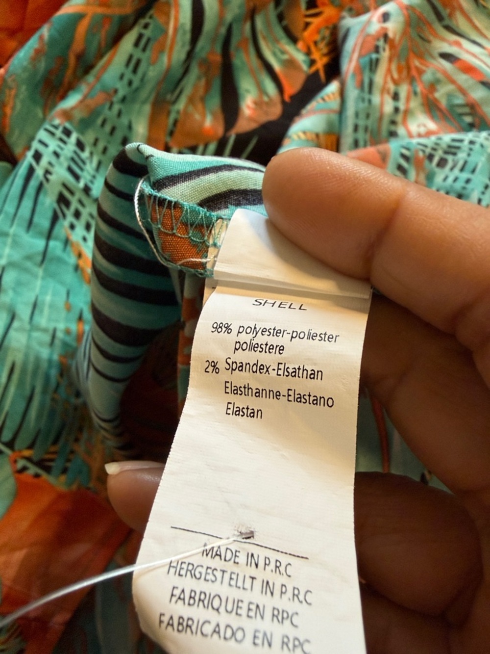 Cupshe Tropical Palm Leaf Halter Maxi Dress Green White Boho Resort Wear Size L - Picture 7 of 13